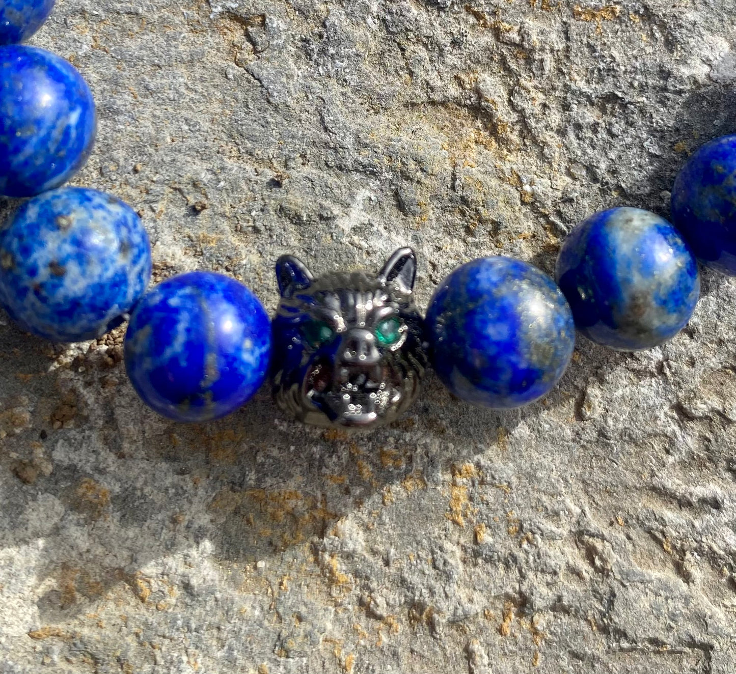 Náramek z minerálů blue