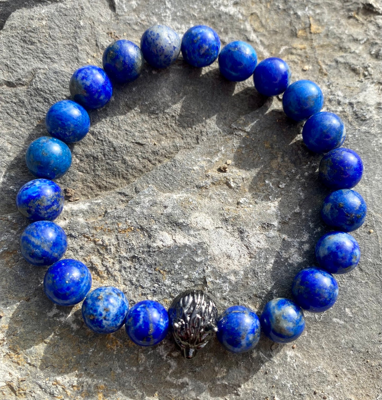 Náramek z minerálů blue