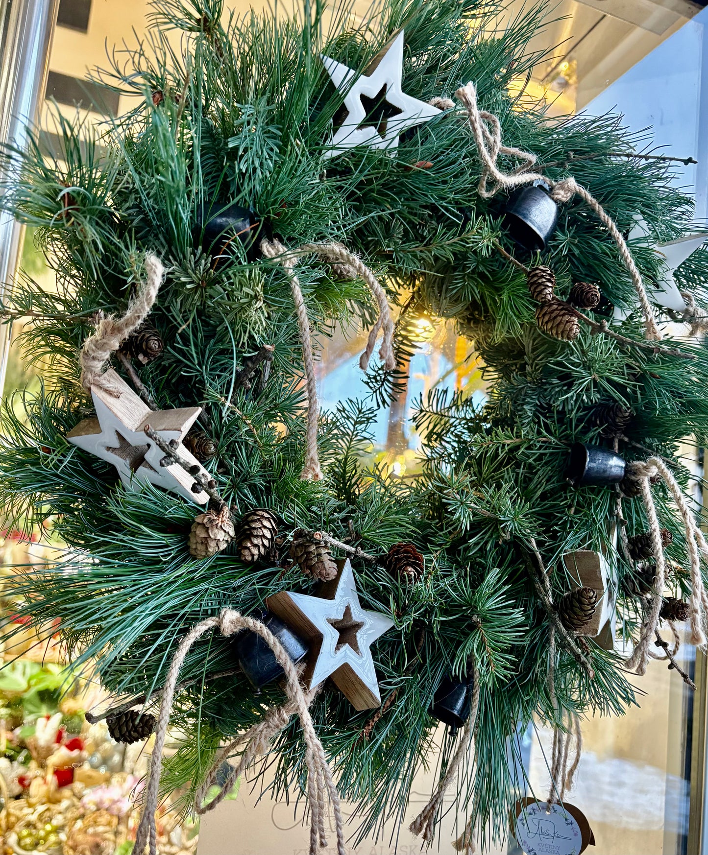 Zimní věnec s rolničkami