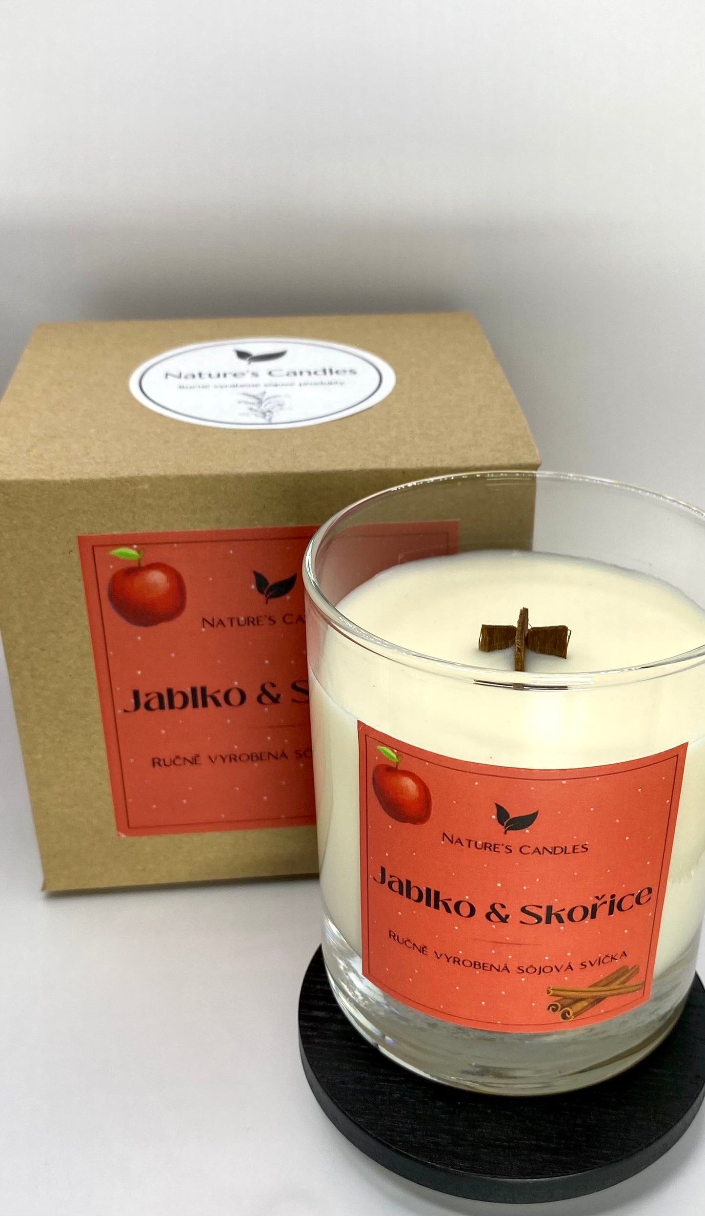 Sójová svíčka Jablko&Skořice