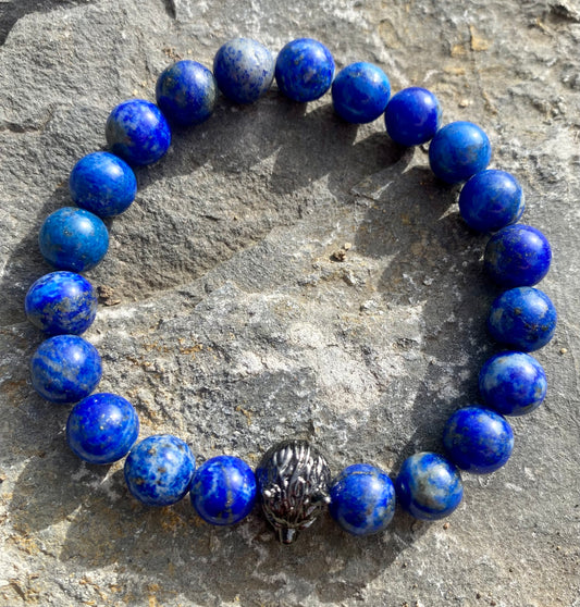 Náramek z minerálů blue